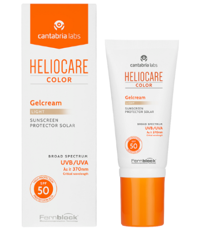 heliocare color gelinis veido kremas spf50 light 50 ml