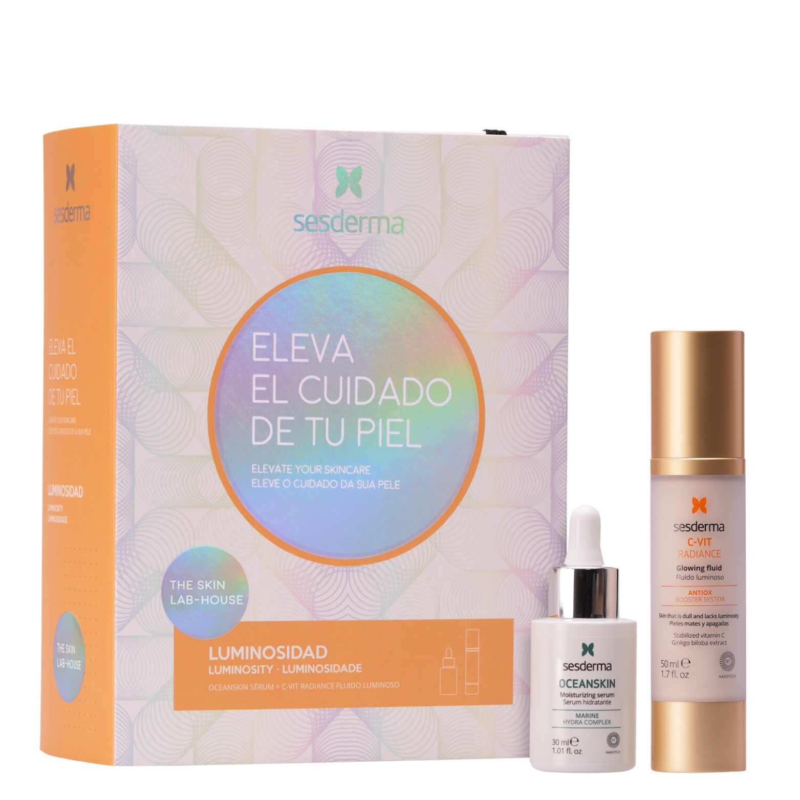 SESDERMA Odą drėkinančių ir skaistinančių priemonių rinkinys (fluidas 50 ml + serumas 30 ml) SESDERMA Odą drėkinančių ir skaistinančių priemonių rinkinys (fluidas 50 ml + serumas 30 ml)