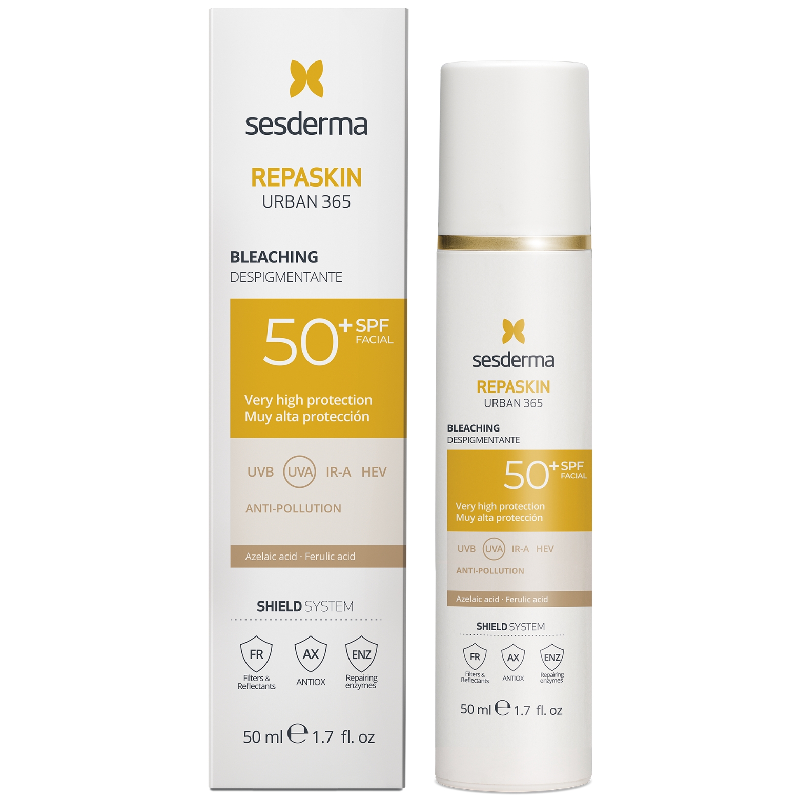 SESDERMA REPASKIN URBAN 365 Apsauginis veido kremas SPF50+ pigmentuotai odai, 50 ml SESDERMA REPASKIN URBAN 365 Apsauginis veido kremas SPF50+ pigmentuotai odai, 50 ml