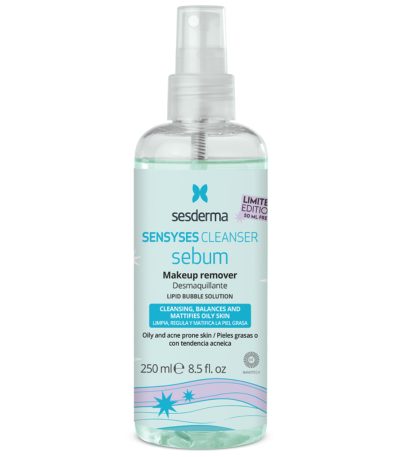 SESDERMA SENSYSES SEBUM Liposominis makiažo valiklis (riboto leidimo produktas), 250 ml
