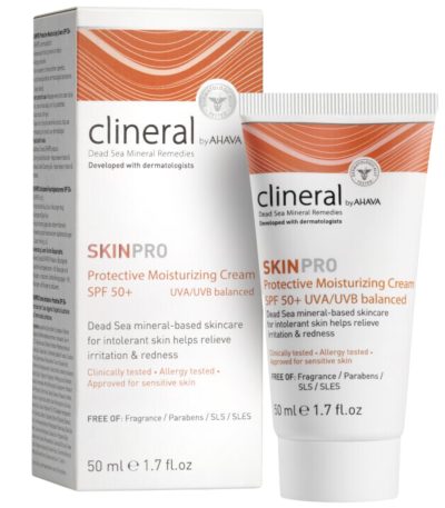 ahava clineral skinpro apsauginis drekinamasis kremas spf 50 50 ml