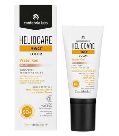 cantabria labs helio 360 water gel spf50 beige 50ml