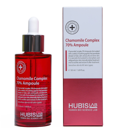 HUBISLAB AMPOULE SU 70% Ramunėlių kompleksu, 50 ml