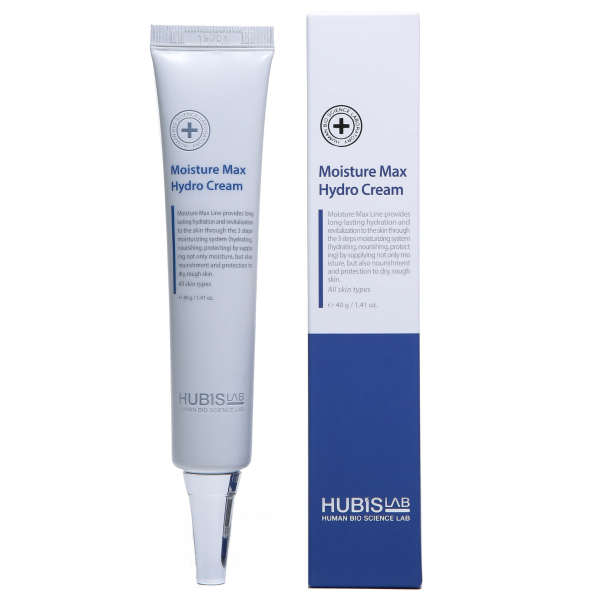 hubislab moisture max hydro drekinamasis veido kremas 40 g