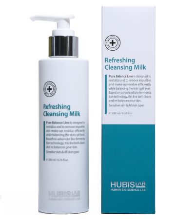 hubislab pure balance gaivinamasis valomasis pienelis 200 ml