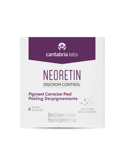 neoretin discrom control eksfolijuojantys padeliai pigmentuotai odai 6 padeliai