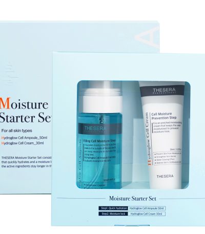 thesera moisture starter set hydroglow cell ampoule 50ml and cream 30ml