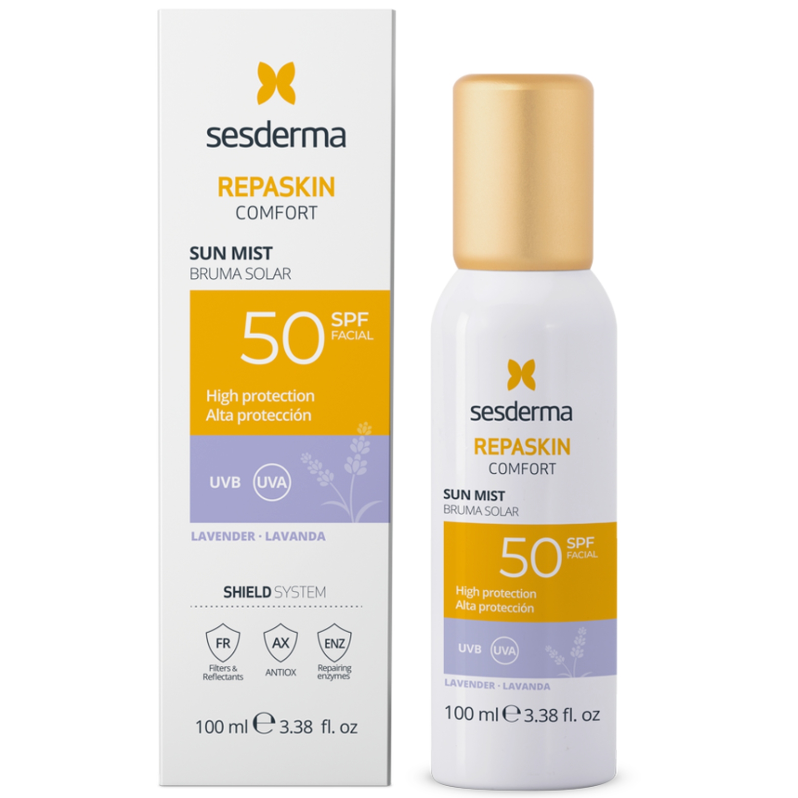 SESDERMA REPASKIN COMFORT Apsauginė veido dulksna nuo saulės su levandų aromatu SPF50, 100 ml SESDERMA REPASKIN COMFORT Apsauginė veido dulksna nuo saulės su levandų aromatu SPF50, 100 ml