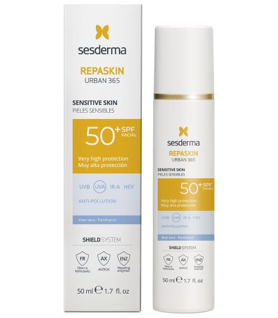 SESDERMA REPASKIN URBAN 365 Veido kremas nuo saulės jautriai odai SPF50+, 50 ml