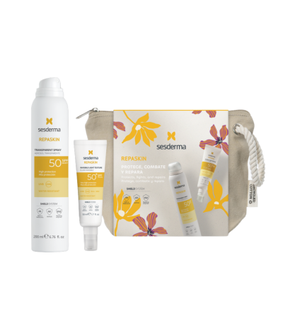 SESDERMA REPASKIN Rinkinys (apsauginis fluidas 50 ml + apsauginis purškiklis 200 ml)