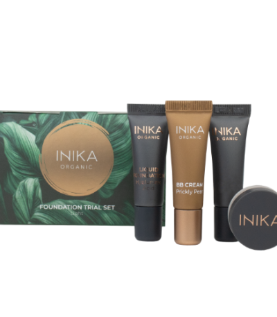 INIKA ORGANIC makiažo pagrindų bandomasis rinkinys Light