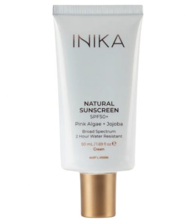 INIKA ORGANIC Natūralus apsauginis veido kremas nuo saulės SPF50+ 50 ml