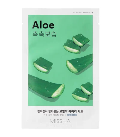 MISSHA AIRY FIT (ALOE) - drėkinamoji alavijų lakštinė kaukė , 19 g