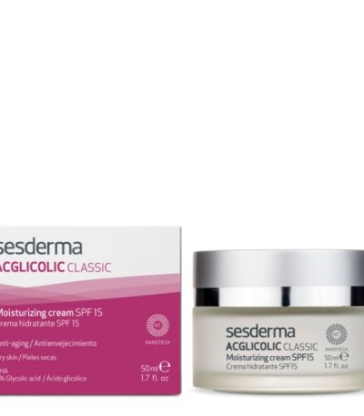 SESDERMA Acglicolic Classic drėkinamasis kremas SPF15 50 ml