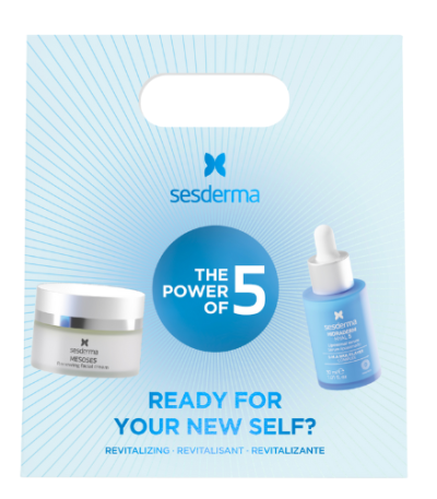 SESDERMA The Power of 5 Revitalizing veido odos priežiūros rinkinys serumas 30 ml kremas 50 ml