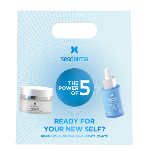 SESDERMA The Power of 5 Revitalizing veido odos priežiūros rinkinys serumas 30 ml kremas 50 ml