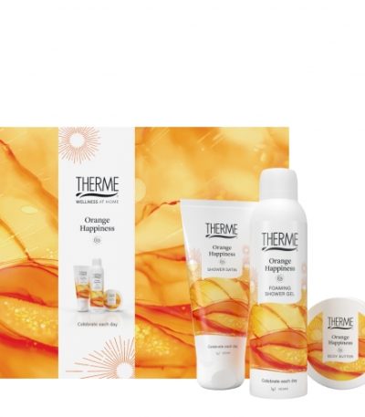 therme orange happiness kit shower satin 200ml body butter 100g foaming shower gel 200ml 500x500 1