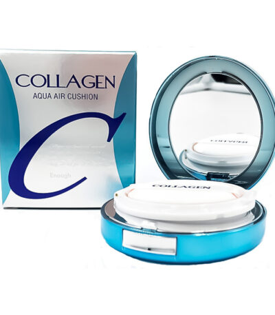 ENOUGH Collagen Aqua Air Cushion SPF50+ PA+++ - drėkinamasis makiažo pagrindas-kušonas su kolagenu, 15g