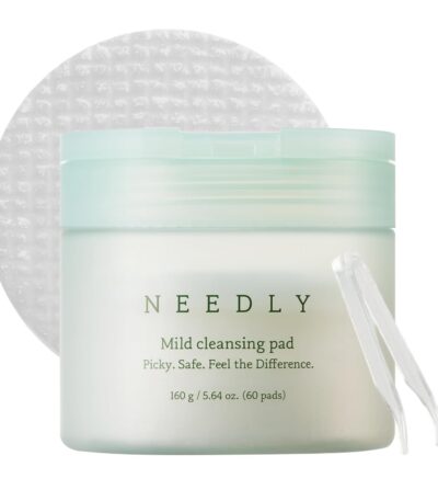 NEEDLY Mild Cleansing Pad, Makeup Remover - valomieji veido padeliai, 60 vnt