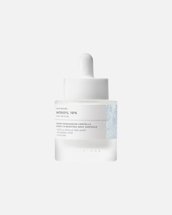 SKIN1004 Madagascar Centella Matrixyl 10 Boosting Shot Ampoule - stangrinanti ampulė su 10 % Matrixyl peptidų kompleksu, 30 ml