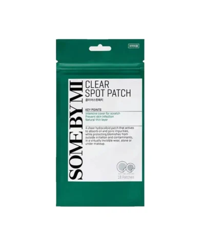 SOME BY MI Clear Spot Patch - ploni hidrocoloido pleistrai spuogų priežiūrai, 18 vnt.