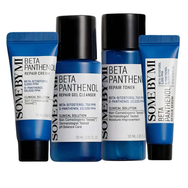 SOME BY MI Beta Panthenol Repair Starter Kit - 4 dalių atkuriamasis rinkinys su beta-pantenolio kompleksu