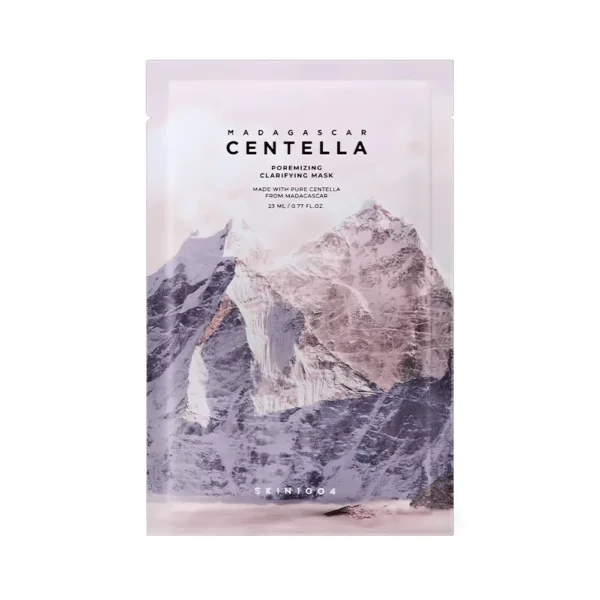 SKIN1004 Madagascar Centella Poremizing Clarifying Mask - valanti lakštinė kaukė su Centella Asiatica ir kaolinu, 23 ml