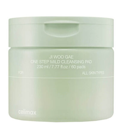 CELIMAX Ji Woo Gae One Step Mild Cleansing Pads for Makeup Removal - veido valymo servetėlės 225 ml / 60 vnt
