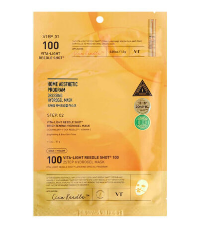 VT COSMETICS VITA-LIGHT REEDLE SHOT 100 2STEP HYDROGEL MASK
