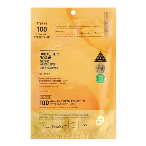VT COSMETICS VITA-LIGHT REEDLE SHOT 100 2STEP HYDROGEL MASK