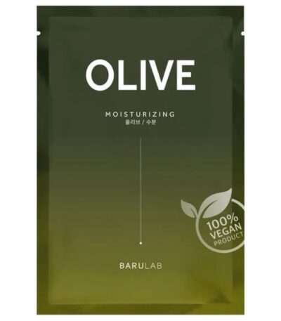 Barulab The Clean Vegan Olive Mask - maitinanti ir drėkinanti lakštinė veido kaukė, 23 g