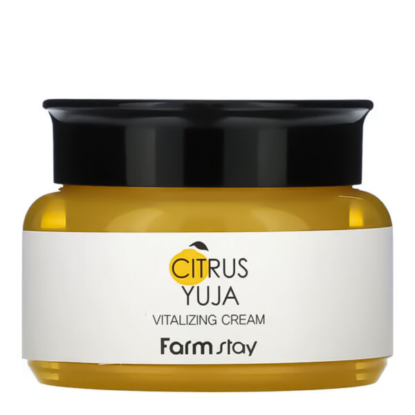 FarmStay Citrus Yuja Vitalizing Cream - veido kremas su yuja ekstraktu ir vitaminu C, 100 ml