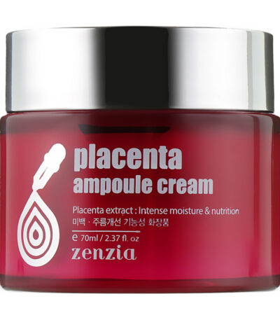 Zenzia Placenta Ampoule Cream - maitinantis veido kremas su placentos ekstraktu, 70 ml