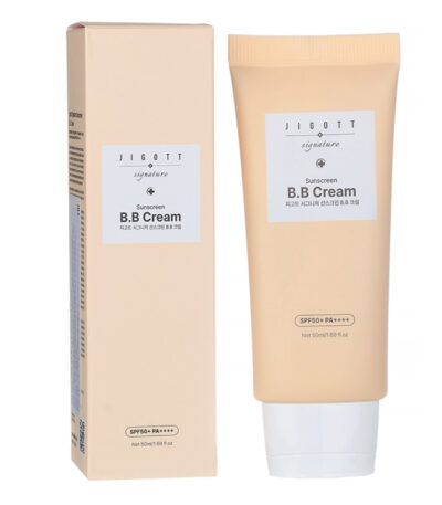 JIGOTT Signature Sunscreen B.B Cream - BB kremas su SPF50+ apsauga ir niacinamidu, 50 ml