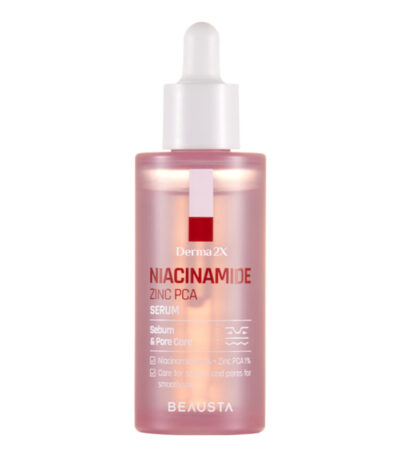 BEAUSTA Derma2X Niacinamide Zinc PCA Serum - lengvas serumas su niacinamidu ir cinku, 50 ml