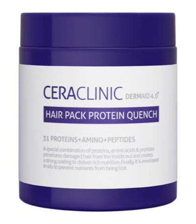CERACLINIC Dermaid 4.0 Hair Pack Protein Quench - atkurianti plaukų kaukė su baltymų, aminorūgščių ir peptidų kompleksu, 250 ml
