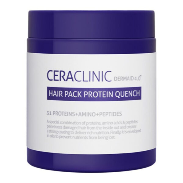 CERACLINIC Dermaid 4.0 Hair Pack Protein Quench - atkurianti plaukų kaukė su baltymų, aminorūgščių ir peptidų kompleksu, 250 ml