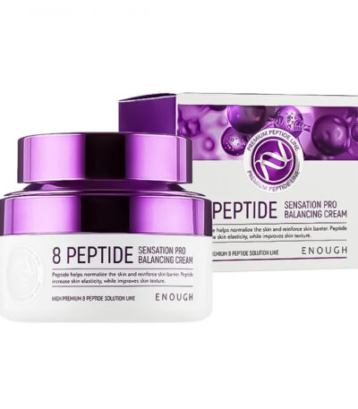 ENOUGH 8 Peptide Sensation Pro Balancing Cream - stangrinantis veido kremas su 8 peptidų kompleksu, 50 ml