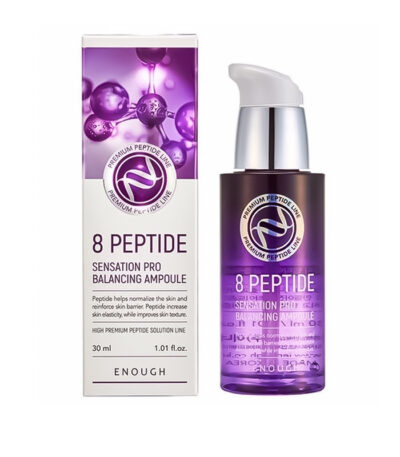 ENOUGH 8 Peptide Sensation Pro Balancing Ampoule - stangrinanti veido ampulė su 8 peptidų kompleksu, 30 ml