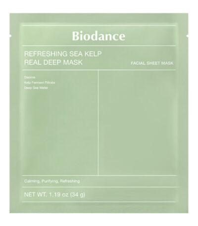 BIODANCE Refreshing Sea Kelp Real Deep Mask - Gaivinanti lakštinė hidrogelinė veido kaukė, 1vnt.