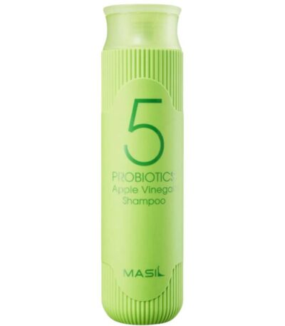 Masil 5 Probiotics Apple Cider Vinegar Deep Cleansing Shampoo - giliai valantis šampūnas su obuolių sidro actu ir probiotikais, 300 ml