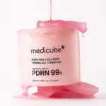 Medicube PDRN Pink Collagen Toning Gel Toner Pad - toniko padeliai su PDRN ir kolagenu, 70 vnt