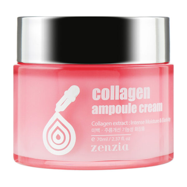 Zenzia Collagen Ampoule Cream - stangrinantis veido kremas su kolagenu, 70 ml