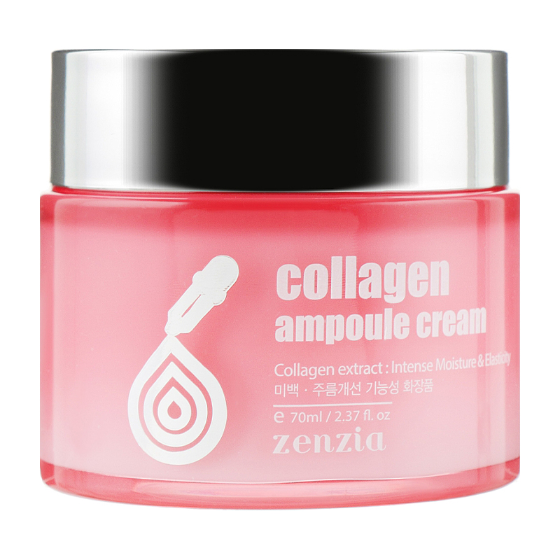 Zenzia Collagen Ampoule Cream - stangrinantis veido kremas su kolagenu, 70 ml