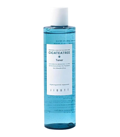 JIGOTT Cicateatree Toner - raminamasis veido tonikas su Centella Asiatica ir arbatmedžio ekstraktais, 250 m