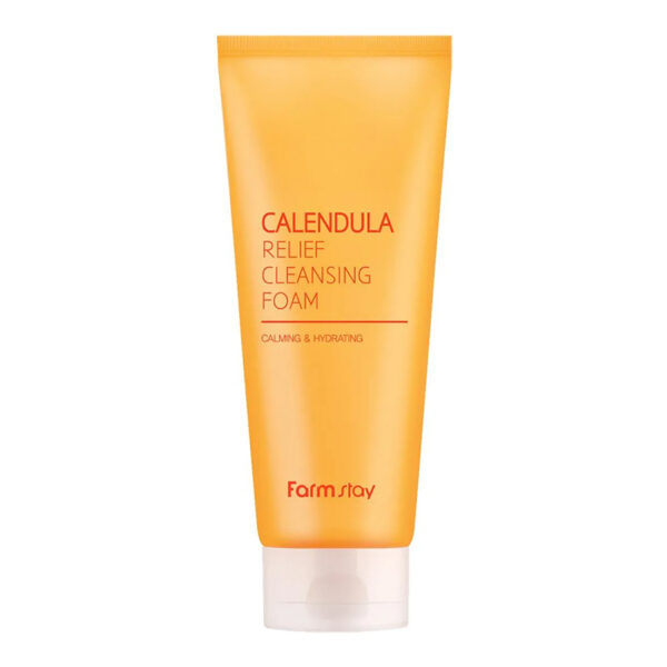 FarmStay Calendula Cleansing Foam - švelnios valomosios veido putos su medetkų ekstraktu, 180 ml