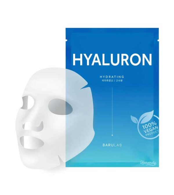 Barulab Hydrating Hyaluron Sheet Mask - drėkinanti lakštinė veido kaukė, 23 g