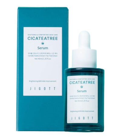 JIGOTT Cicateatree Serum - raminamasis veido serumas su Centella Asiatica ir arbatmedžio ekstraktais, 40 ml
