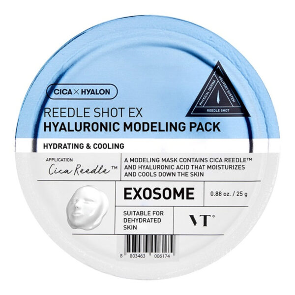 VT COSMETICS Reedle Shot EX Hyaluronic Modeling Pack - modeliuojanti veido kaukė su hialurono rūgštimi, 25 g