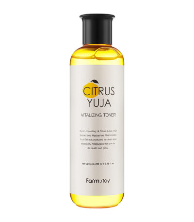 FarmStay Citrus Yuja Vitalizing Toner - veido tonikas su yuja ekstraktu ir augaliniais ekstraktais, 280 ml